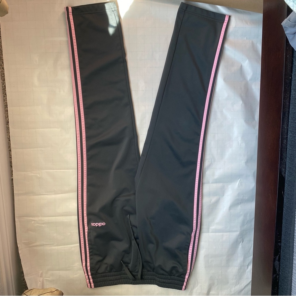 Adidas track pants gray/pink